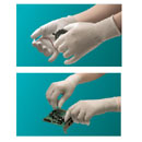 PU铜丝无尘手套