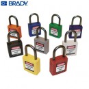 绝缘安全挂锁|绝缘挂锁_Brady紧凑型绝缘安全挂锁143150