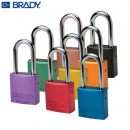 安全挂锁|工业锁具_Brady铝制长梁挂锁99615